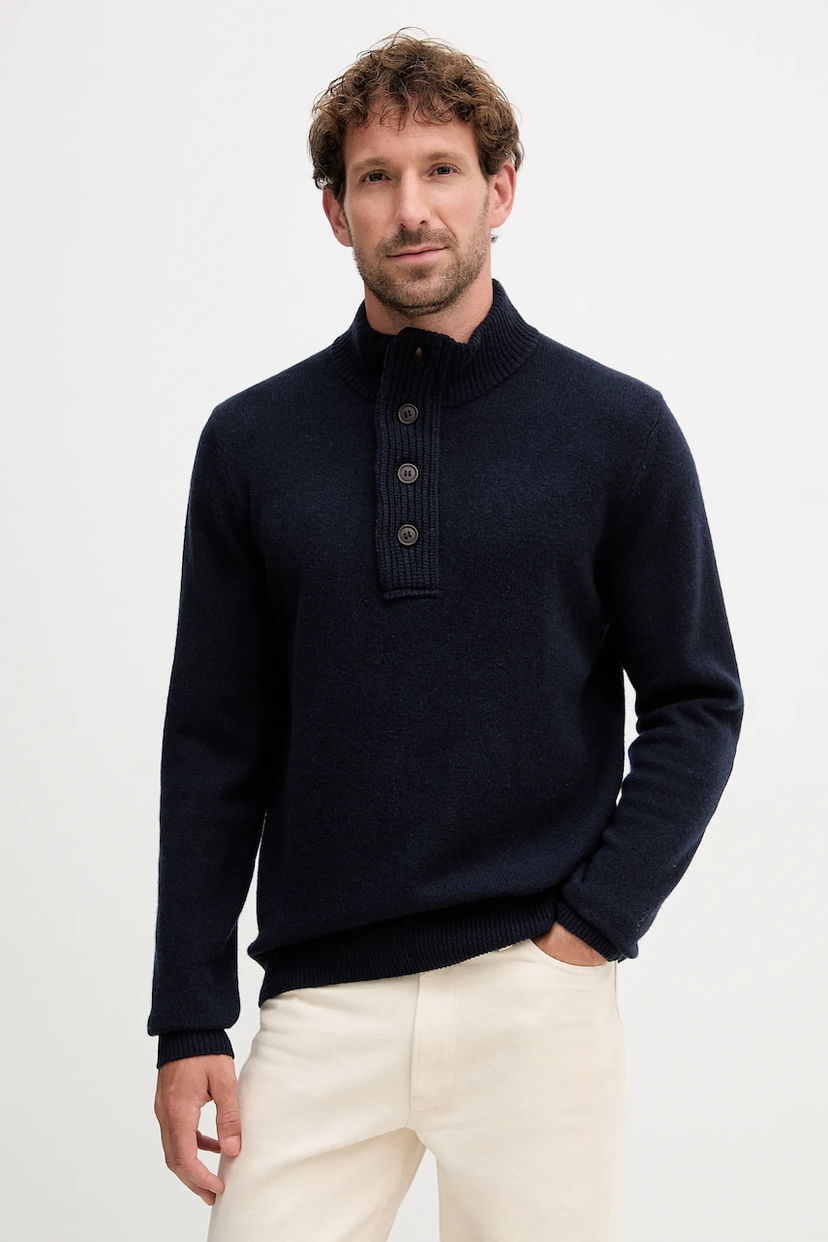 Cветр Barbour Barbour Half Zip Sweater темно-синій | MKN0585