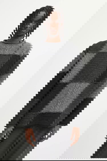 Cветр ADER ERROR Patchwork Textured Knit Sweater with Exposed Stitching Різнокольоровий | BO01FWKT0301BK, 0