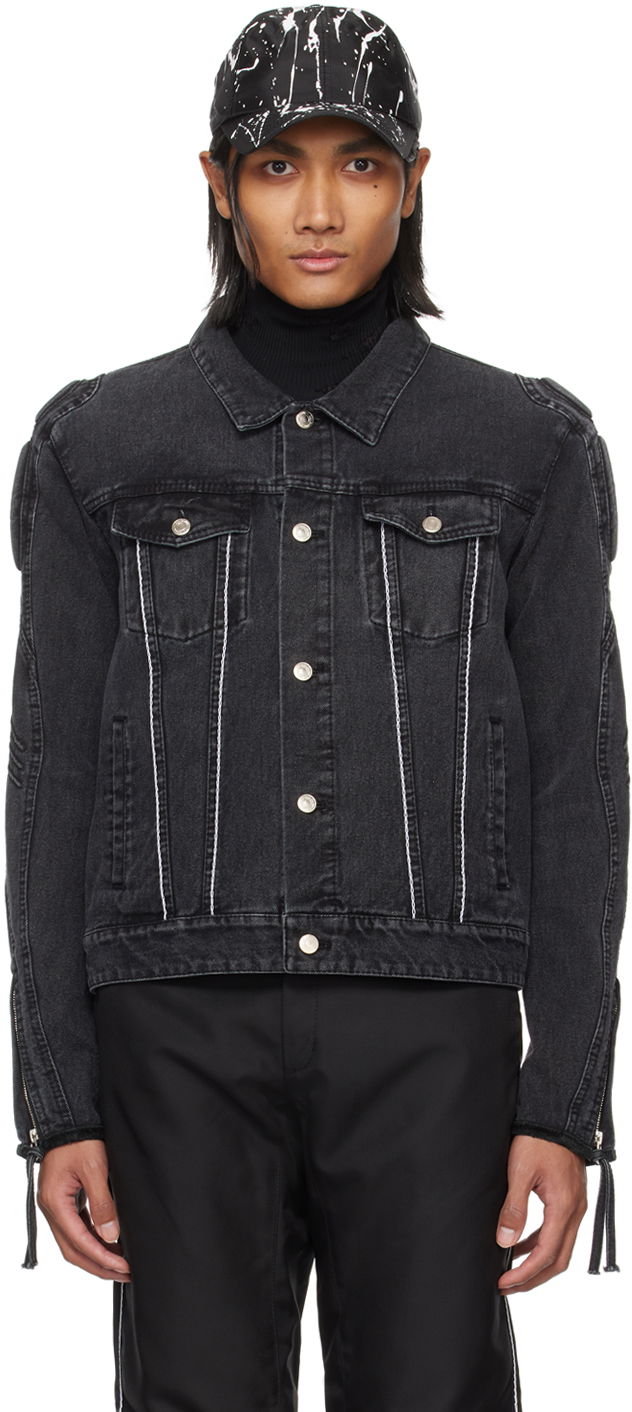 Куртка Kanghyuk Lock Stitched Denim Jacket чорний | CO24SSJK04