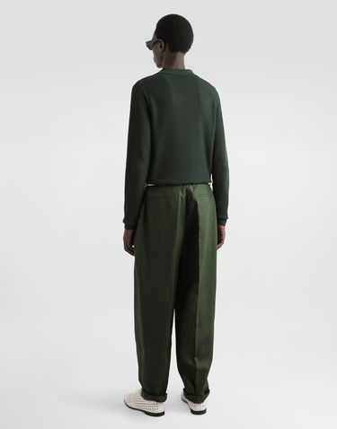 Штани Dolce & Gabbana Dolce & Gabbana Linen Turned-Up Cuffs Pants Зелений | GP114TFU4MCV0304, 2
