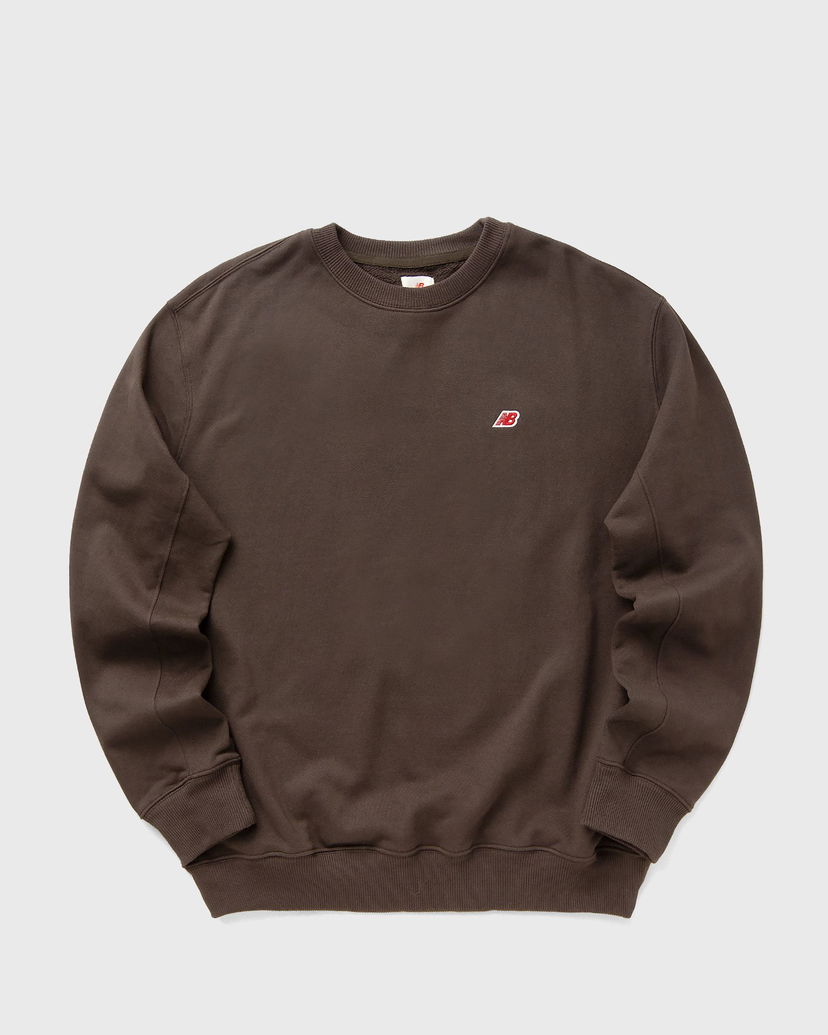 Світшоти New Balance Core Crewneck Sweatshirt Коричневий | MT43541-RHE