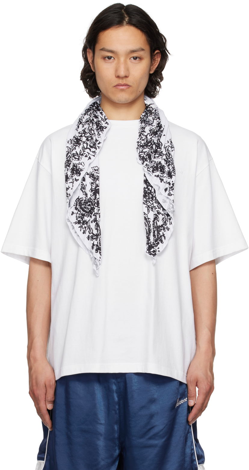 Футболка We11done We11done Wrinkled Muffler T-Shirt білий | WD-TT1-25-732-U-WH