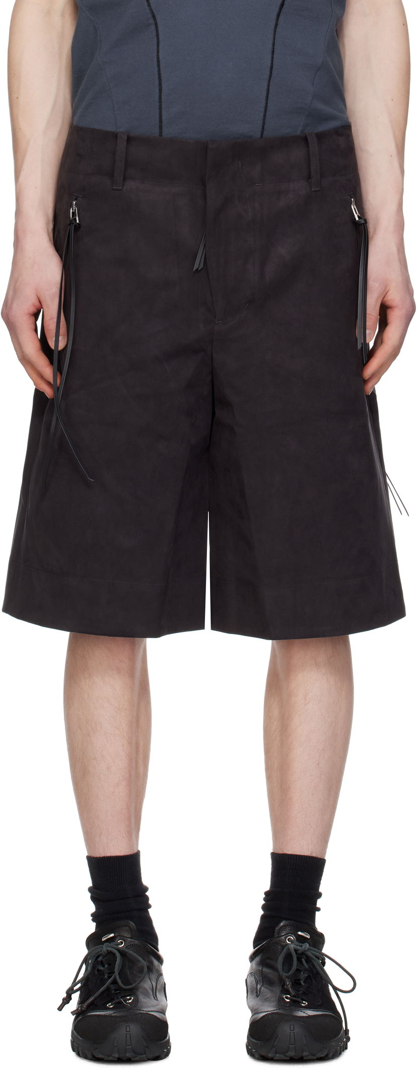 Шорти Post Archive Faction (PAF) PAF 8.0 Center Technical Faux-Suede Shorts чорний | 8.0 BTPC-B