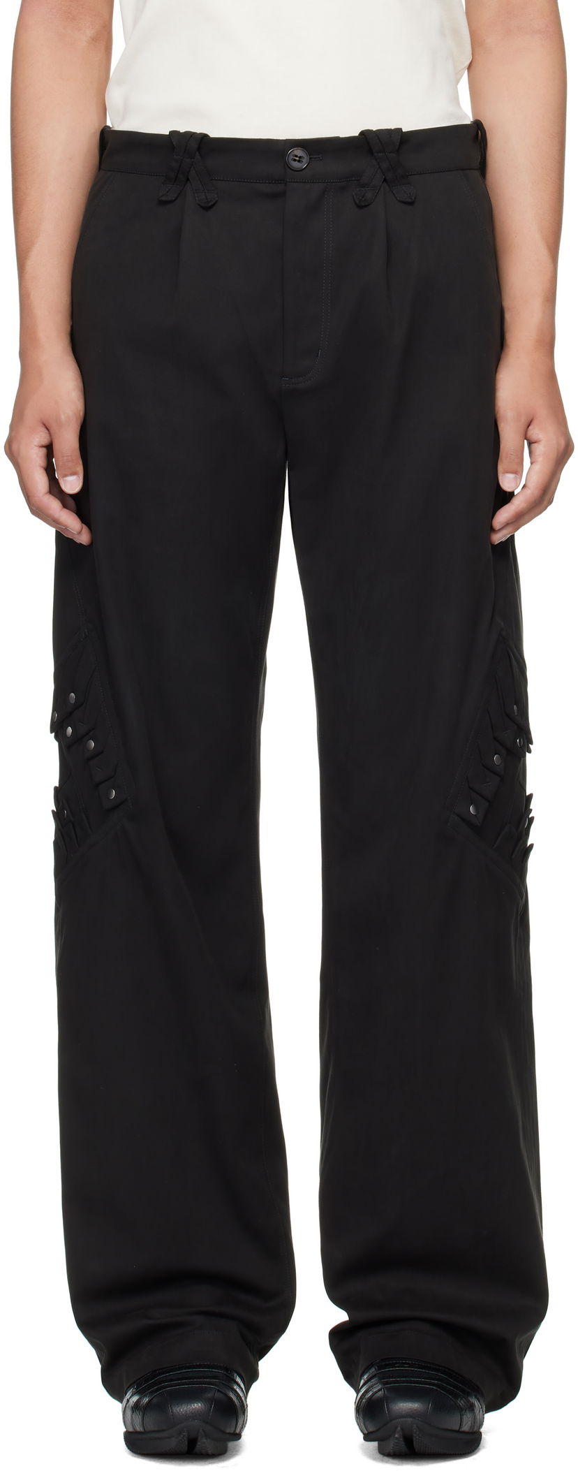 Штани карго KIKO KOSTADINOV Kiko Kostadinov Estike Cargo Trousers чорний | KKAW25T05-15