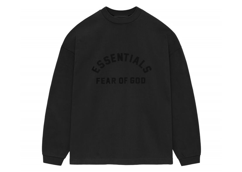 Футболка Fear of God Core Collection Heavy L/S Tee Black чорний | 125SU242010F