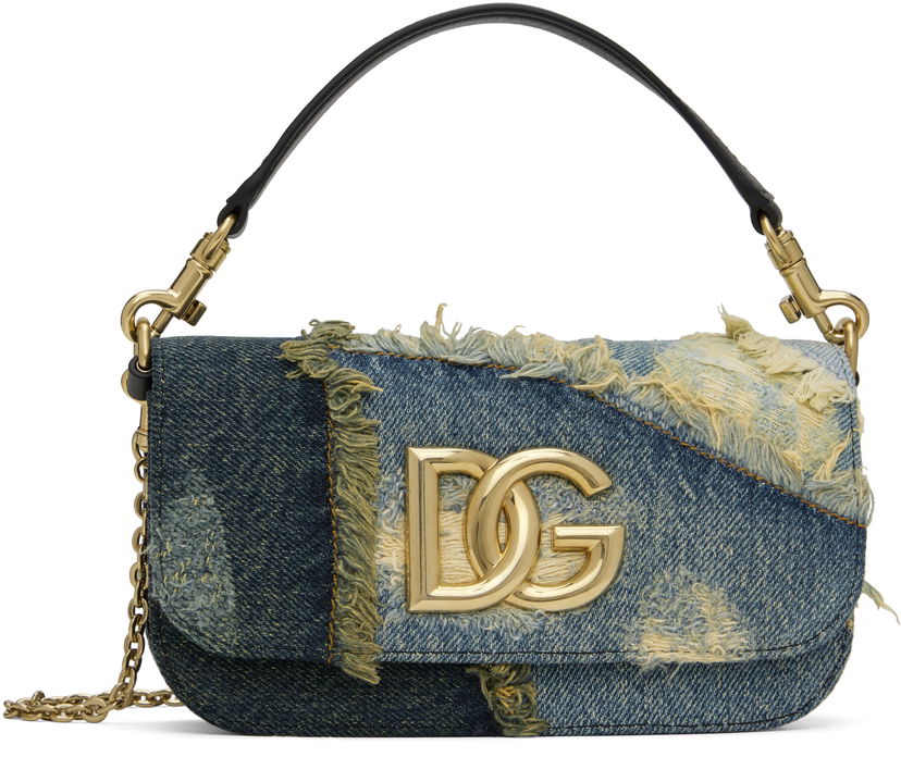 Сумка Dolce & Gabbana Denim Crossbody Bag Синій | BB7603 A9U75