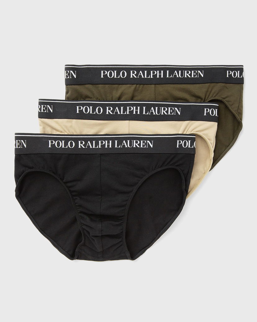 Нижня білизна та шкарпетки Polo by Ralph Lauren 3-Pack Briefs чорний | 714840543020