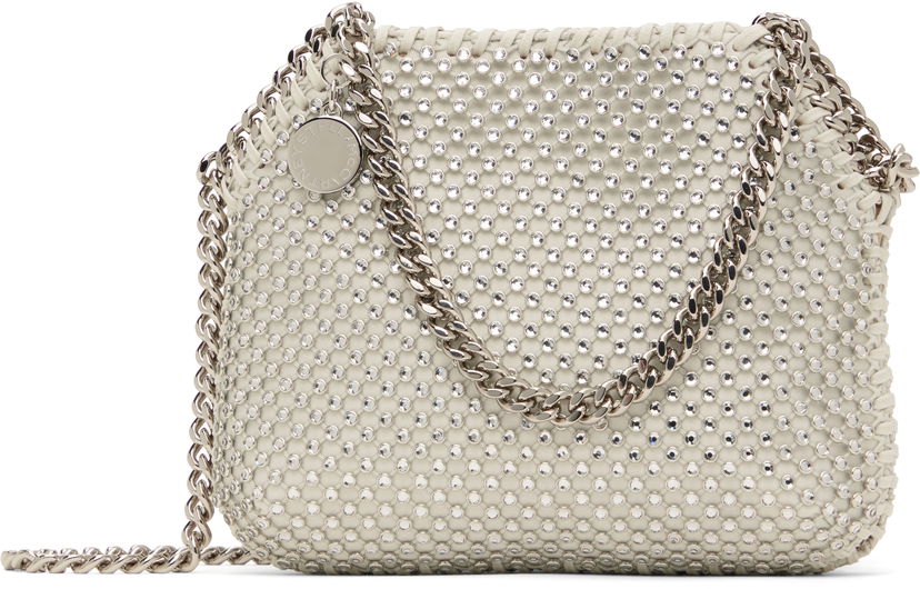 Сумка Stella McCartney Mini Falabella Crystal Mesh Bag Сірий | 700109WP0499