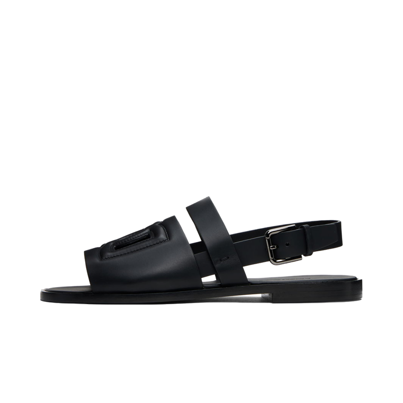 Кросівки та взуття Dolce & Gabbana Dolce&Gabbana Calfskin Sandals чорний | A80433AO602