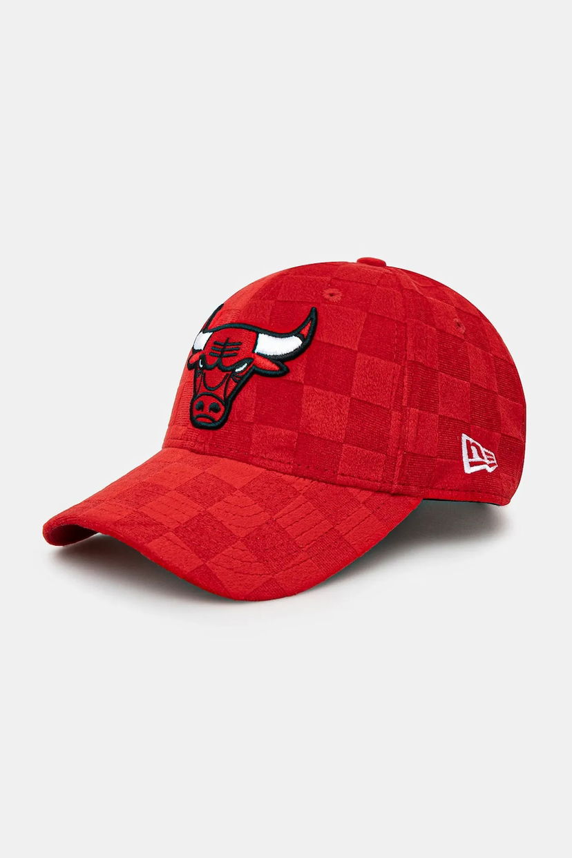 Кепка New Era Chicago Bulls Tonal Check 940 Velour Baseball Cap Червоний | 60595441