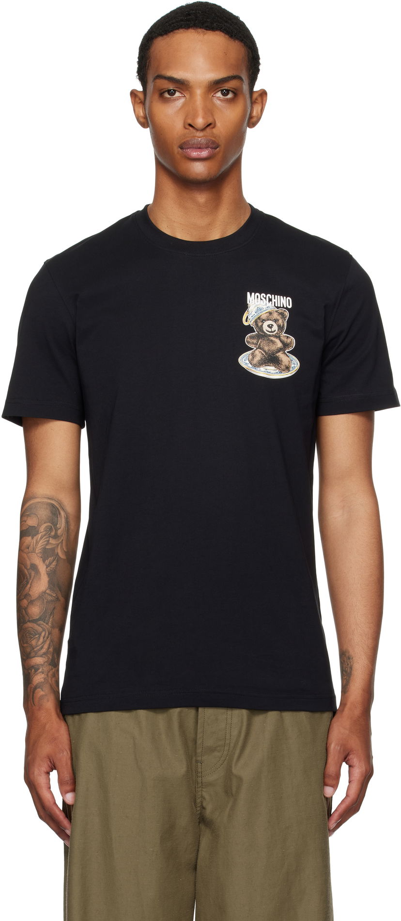 Футболка Moschino Moschino Teddy Bear Graphic T-Shirt чорний | 252ZZ072152411555