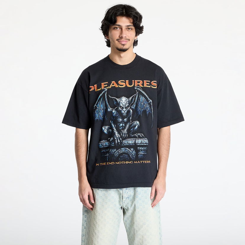Футболка Pleasures PLEASURES Gargoyle Graphic T-Shirt чорний | P25SP060 BLACK