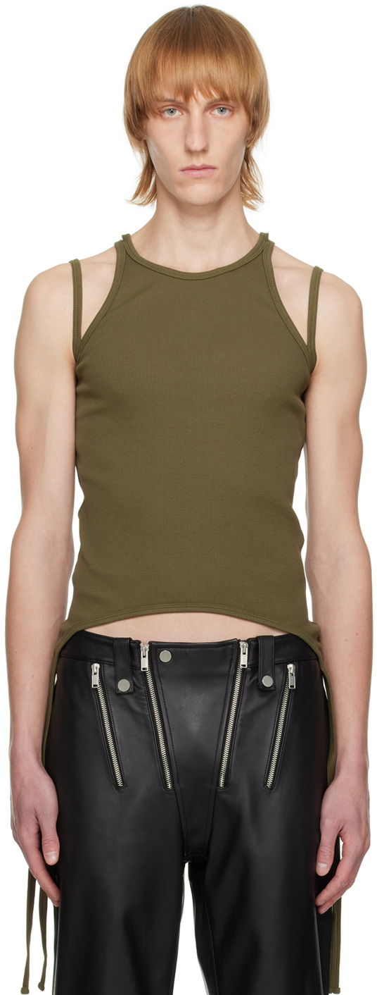 Безрукавка Dion Lee Split Tie Tank Top Зелений | C3019R22