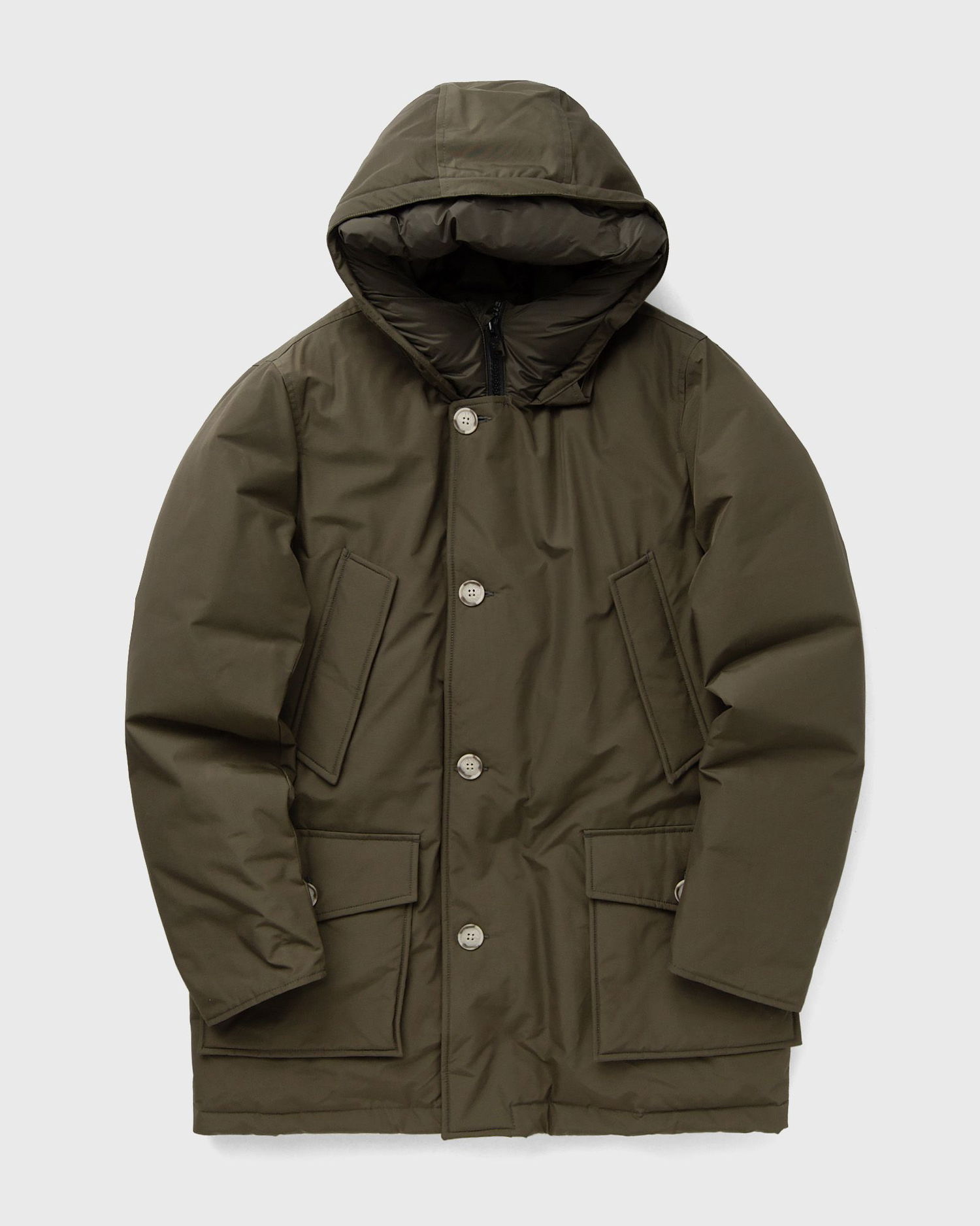 Парка WOOLRICH Arctic Parka with Button Closure and Attached Hood Зелений | CFWOOU0483MRUT0001-DAG, 1