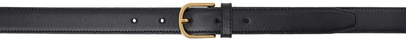 Ремені TOTEME TOTEME Slim Trouser Leather Belt чорний | 233-812-612