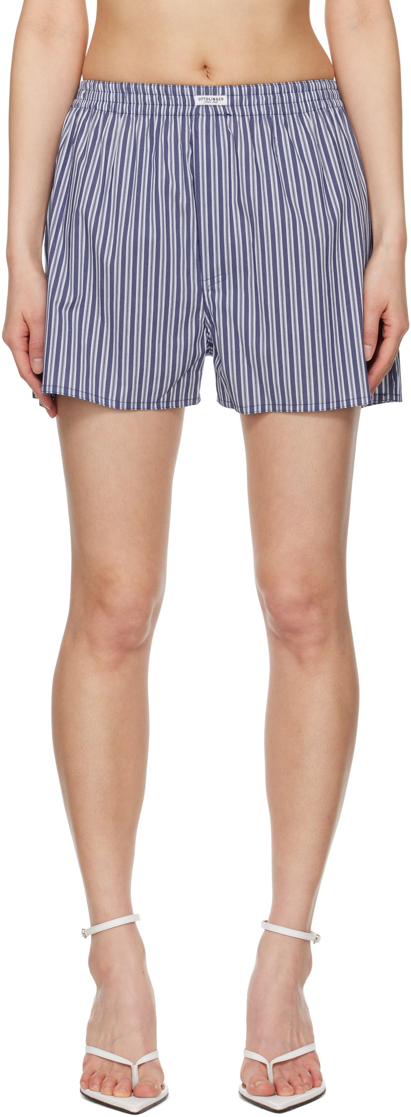 Боксери Ottolinger Ottolinger Striped Boxer Shorts Синій | 10680010602