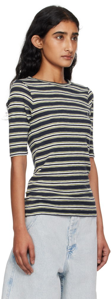 Футболка YMC YMC Striped Tee темно-синій | Q6YMK, 1