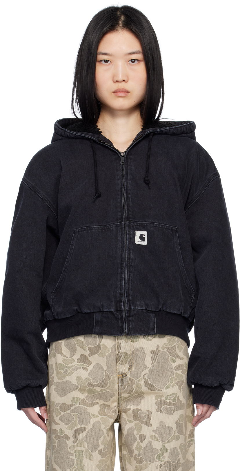 Світшоти Carhartt WIP Active Denim Jacket чорний | I032240 8906