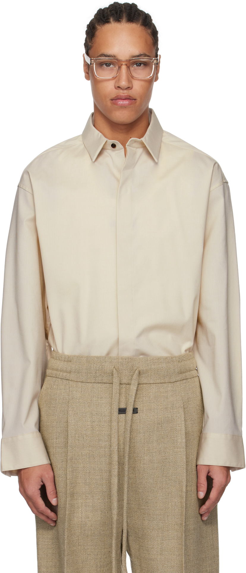 Сорочка Fear of God Fear of God Oxford Button Up Shirt бежевий | FGE250-501OXF