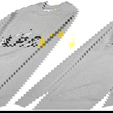 Cветр A.P.C. Pokémon Pikachu x Crewneck Сірий | COGVF-H27863-PLB, 0