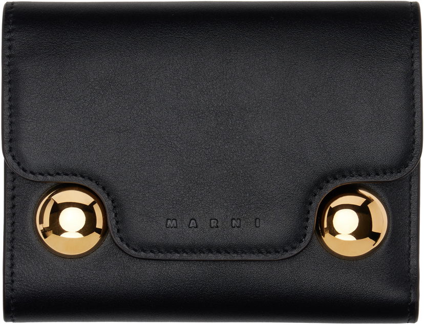 Гаманець Marni Marni Trunkaroo Trifold Wallet чорний | PFMO0109U0 P6948