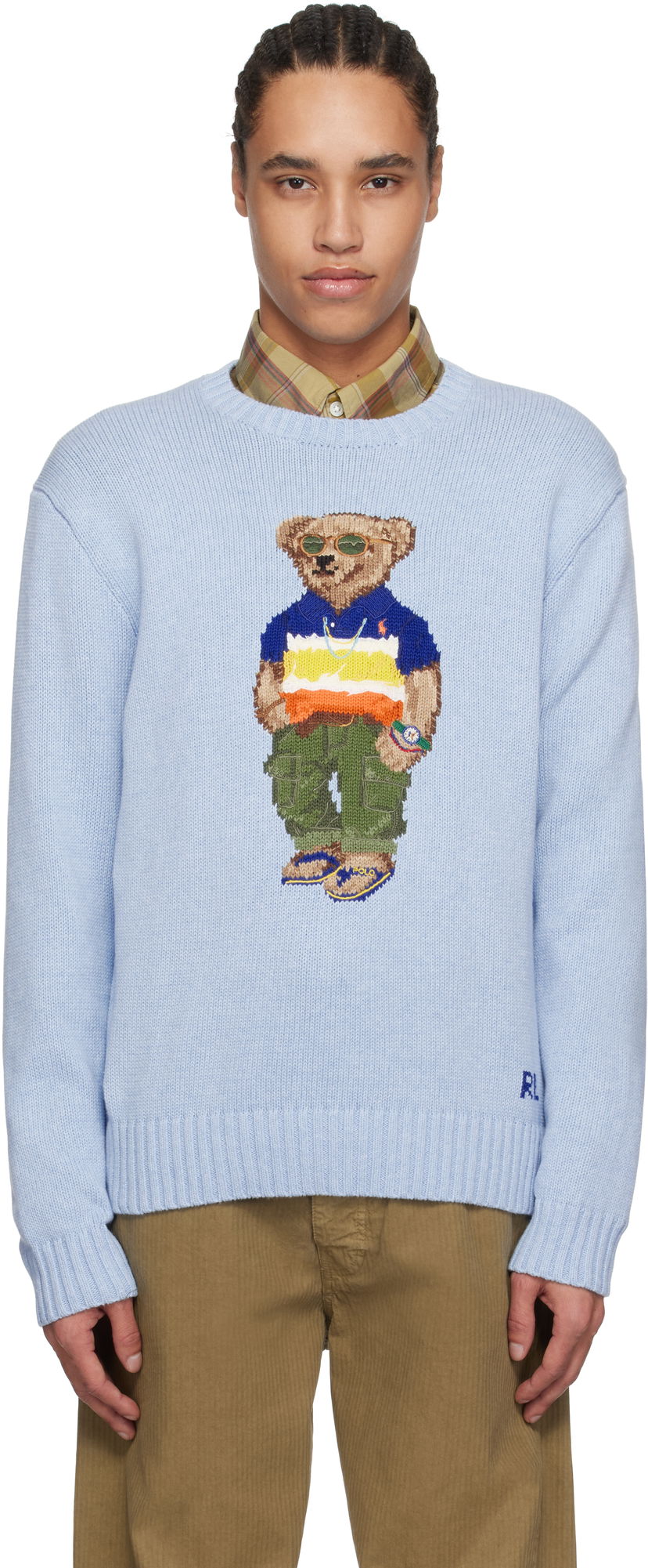 Cветр Polo by Ralph Lauren Polo Ralph Lauren Bear Cotton Sweater Синій | 710964799001