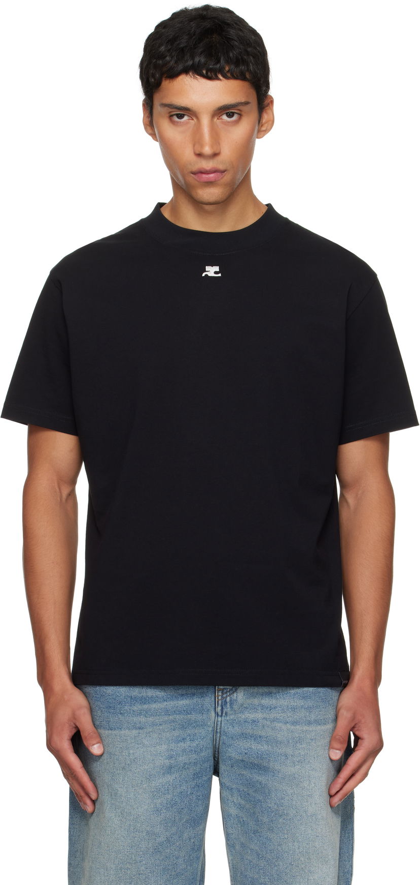 Футболка Courrèges Courrèges Oversized T-Shirt чорний | 325JTS203JS0233