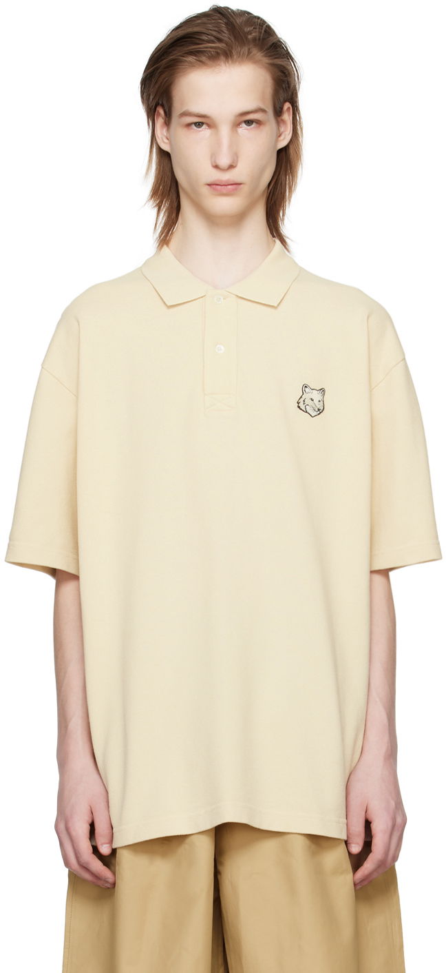 Сорочка поло MAISON KITSUNÉ Maison Kitsuné Bold Fox Head Polo Жовтий | MM00202KJ7010P205