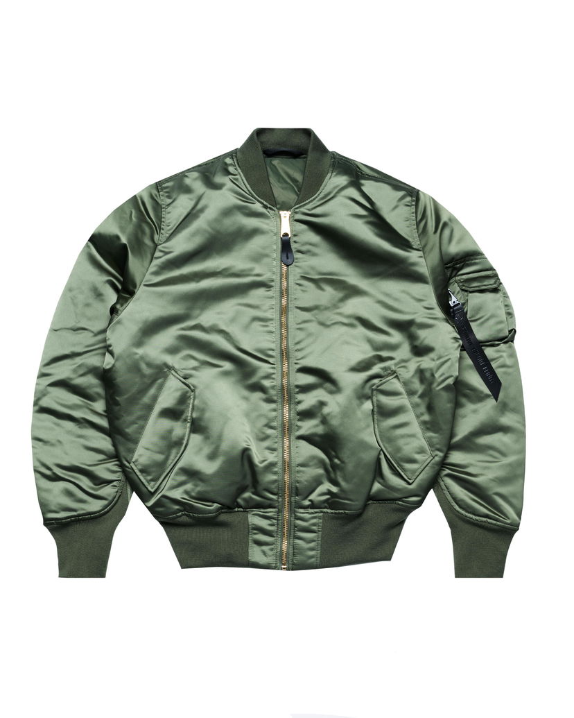Куртка бомбер Alpha Industries MA-1 Flight Bomber Jacket Зелений | 756111-01