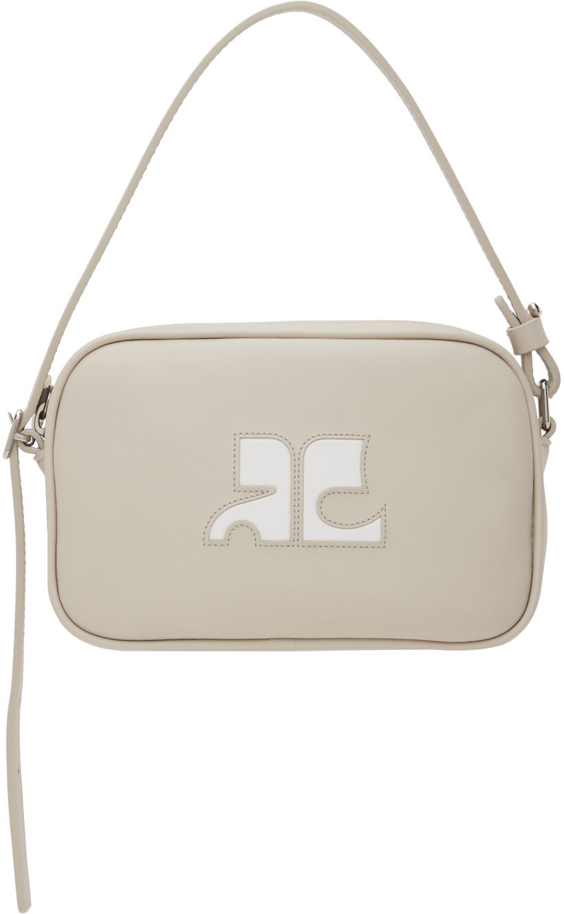 Сумка Courrèges Slim Leather Camera Bag бежевий | 124GSA092CR0027