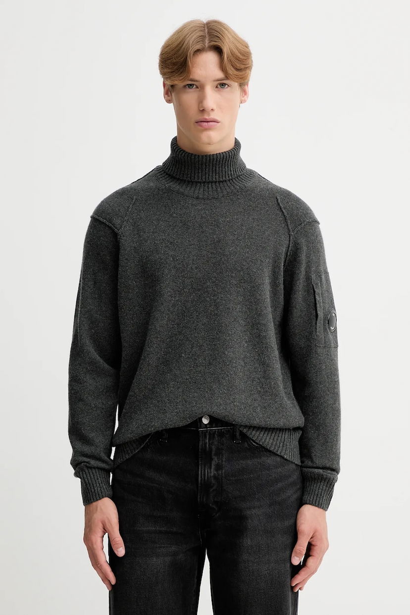 Cветр C.P. Company C.P. Company Turtleneck Sweater Сірий | 19CMKN166A110149A