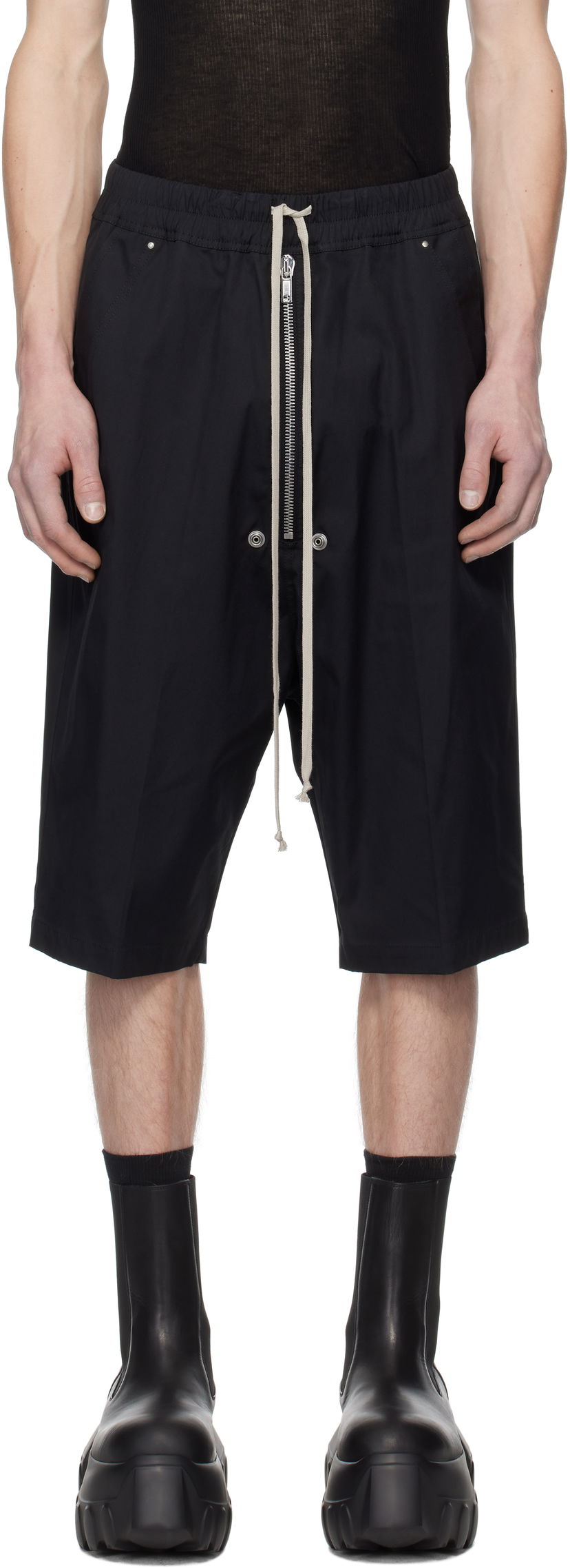 Шорти Rick Owens Rick Owens Hollywood Bela Pods Shorts чорний | RU01E5349 TE