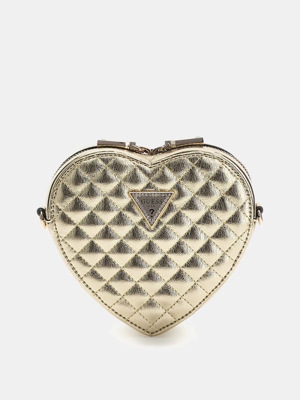 Сумочка GUESS Twiller Laminated Mini Crossbody Сірий | HWMG9310770