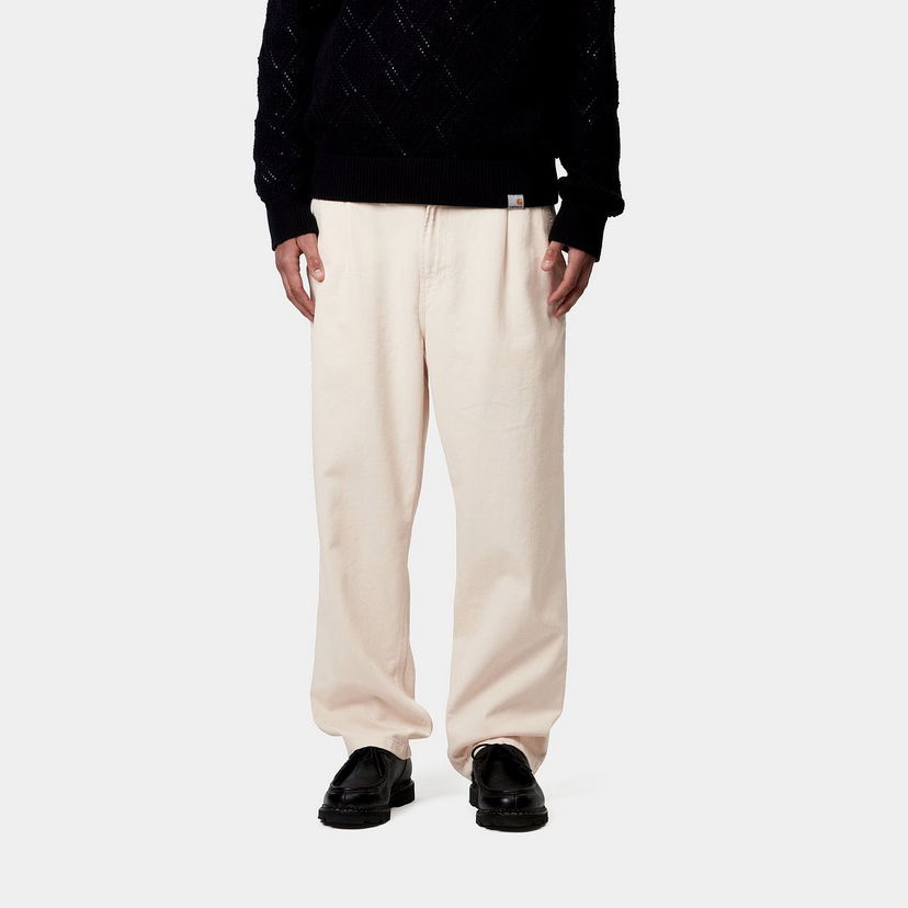 Штани Carhartt WIP Carhartt WIP Albert Pleated Loose Fit Pants бежевий | I034804_9