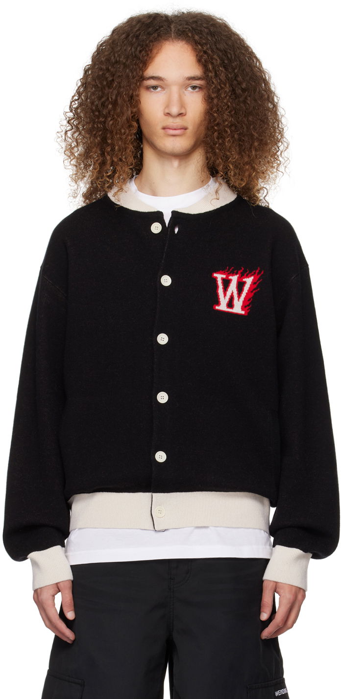 Cветр We11done We11done Baseball Cardigan чорний | WD-KJ0-24-626-U-BK