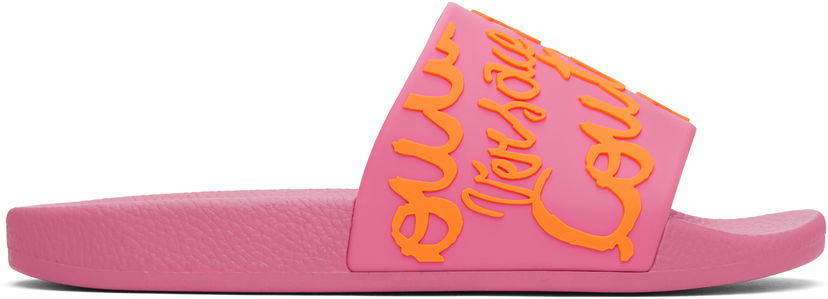 Купальники Versace Versace Jeans Couture Logo Shelly Pool Slides Рожевий | E78VA3SQ1_E71352
