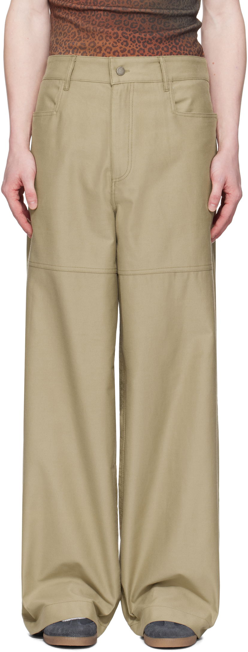 Штани Serapis Serapis Wide Sailor Trousers бежевий | SS25_WP_2