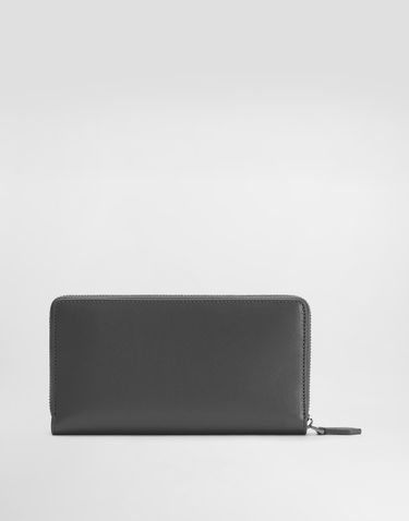 Гаманець Dolce & Gabbana Dolce & Gabbana Zip-Around Calfskin Wallet Сірий | BP1672AV95680730, 2