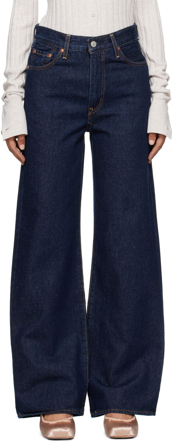 Джинси Levi's Ribcage Wide Leg Jeans Синій | A6081-0019
