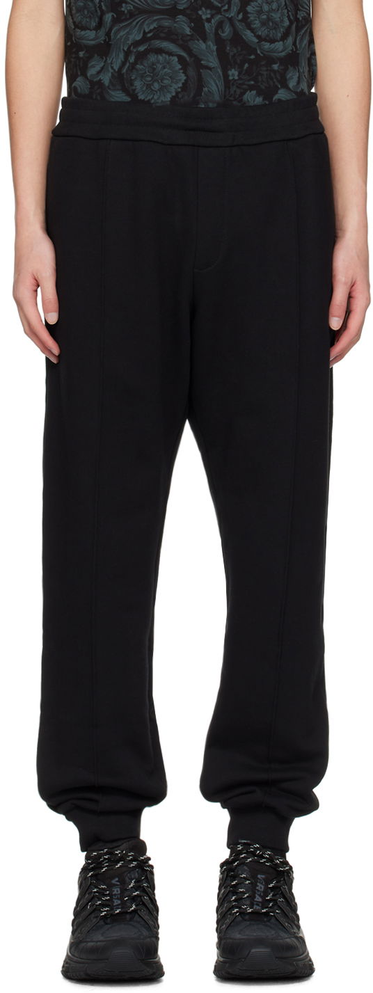Спортивні штани Versace Black Embroidered Sweatpants чорний | 1012568-1A09063-1B000