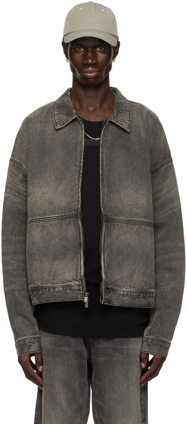 Куртка Fear of God Essentials Denim Trucker Jacket Сірий | 202BT244270F