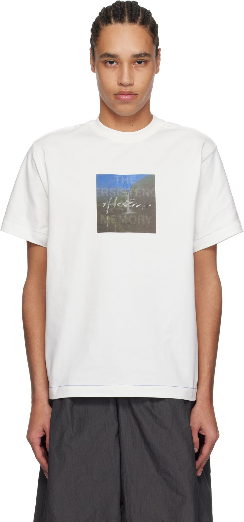 Футболка ADER ERROR ADER error Product. 37 Graphic T-Shirt білий | BO01SSTS0101OW