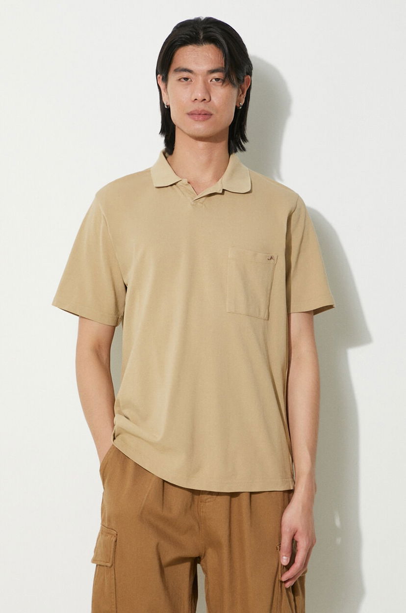 Сорочка поло Universal Works Universal Works Vacation Polo Shirt бежевий | 30603.SUMMER.OAK