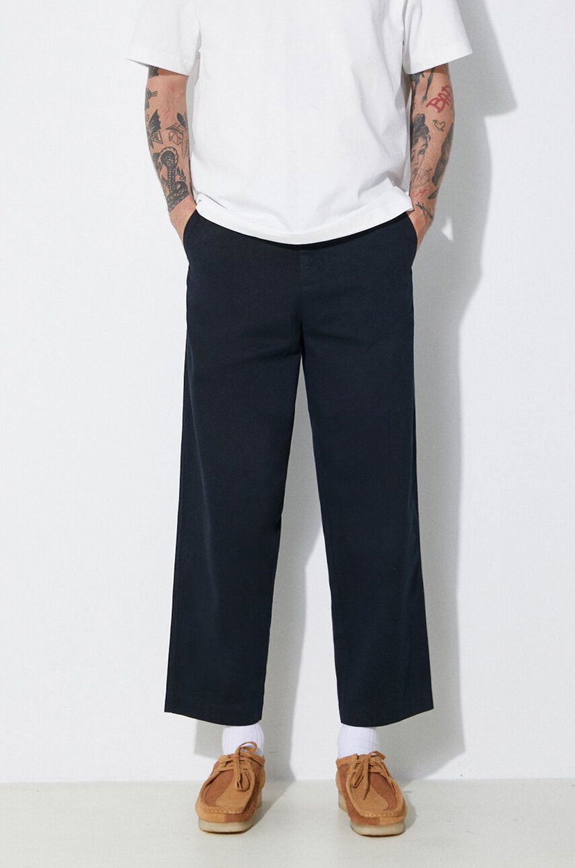 Штани Fred Perry Fred Perry Straight Leg Twill Trousers темно-синій | T6530.608