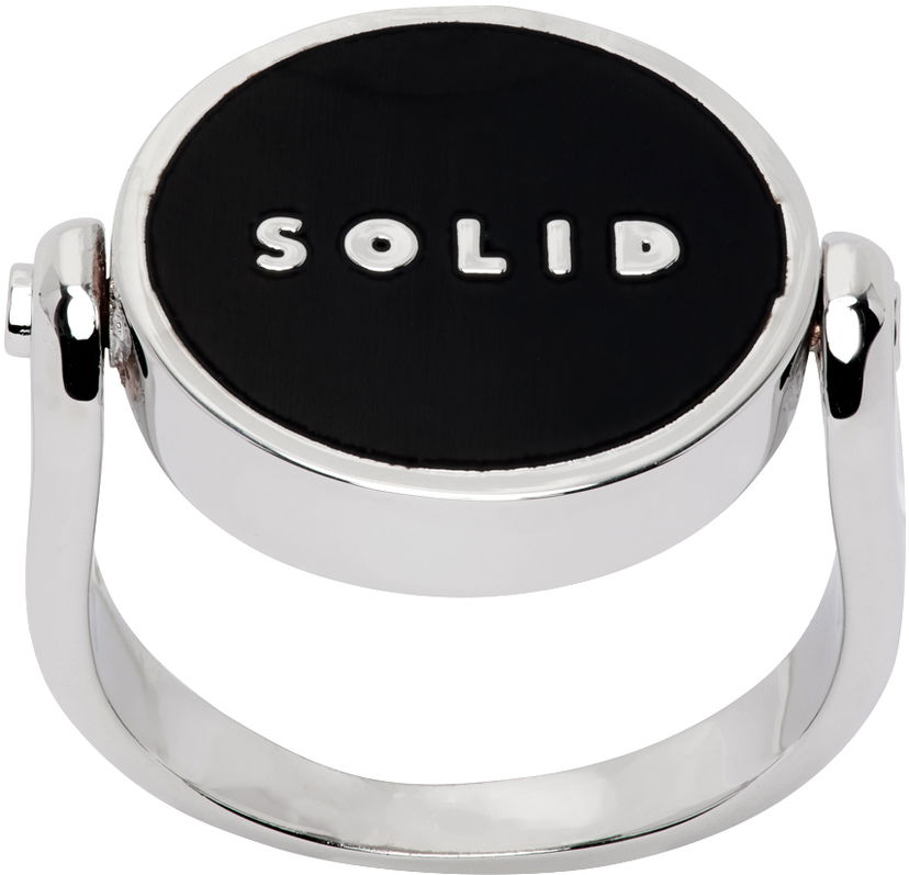 Кільце Solid Homme Solid Homme Round Ring чорний | S231AC22