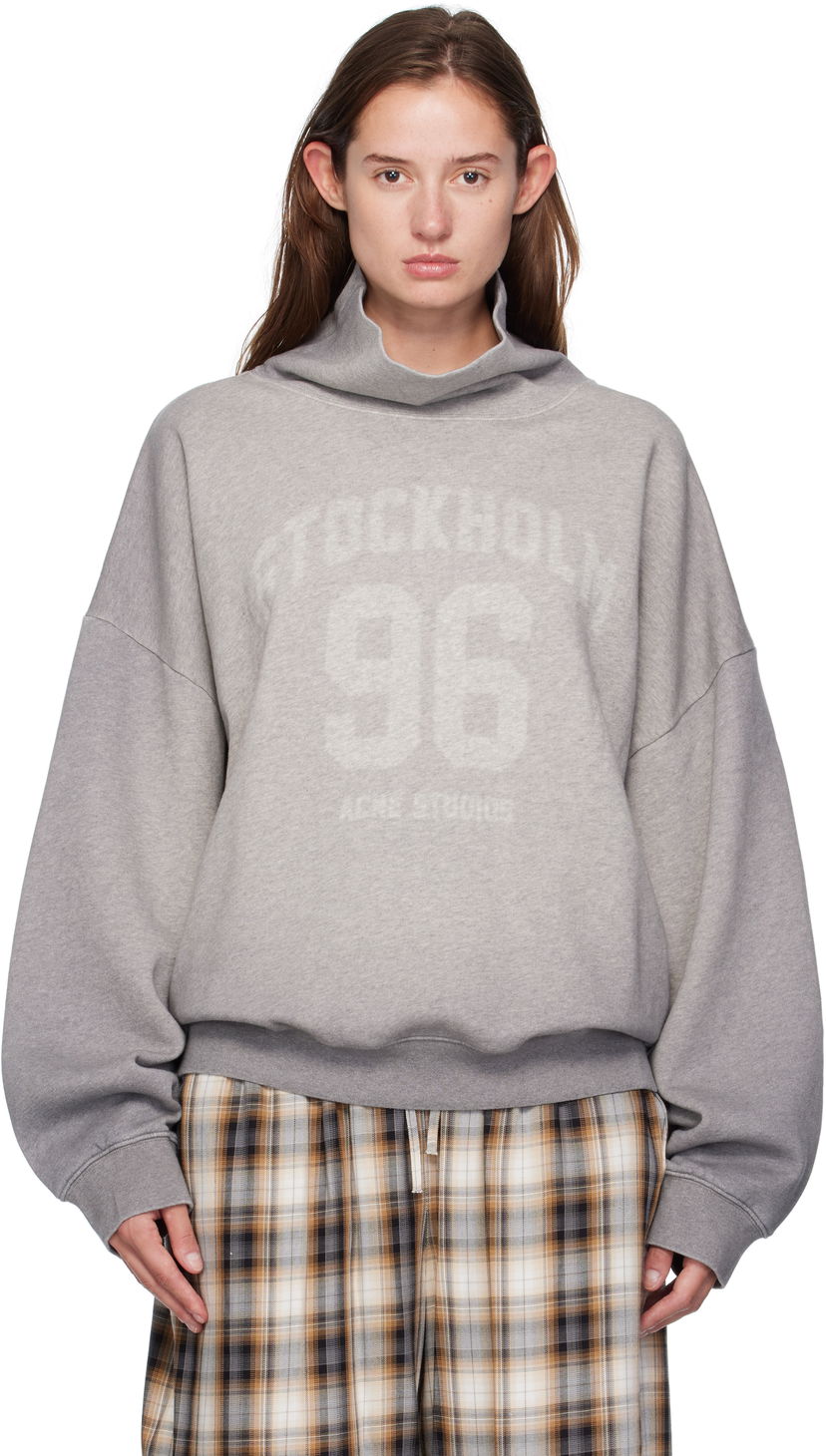 Cветр Acne Studios Acne Studios High-Neck Turtleneck Sweatshirt Сірий | AI0166-