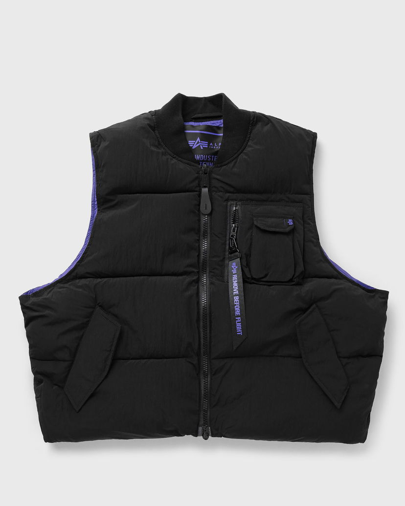 Жилет Alpha Industries MA-1 Black Puffer Vest чорний | 148138UV-03