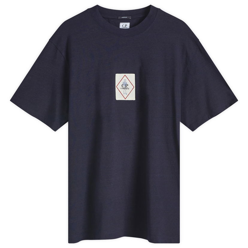 Футболка C.P. Company C.P. Company Logo T-Shirt, Size Large темно-синій | 18CMTS187A-110056W-D08