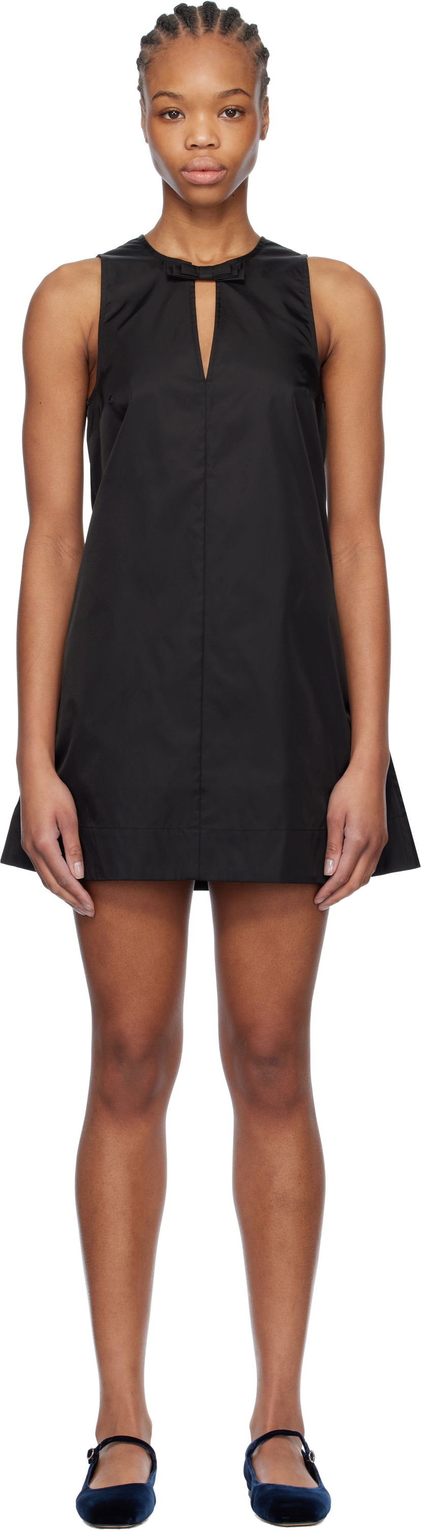 плаття GANNI GANNI Duchesse Nylon Minidress чорний | W0472