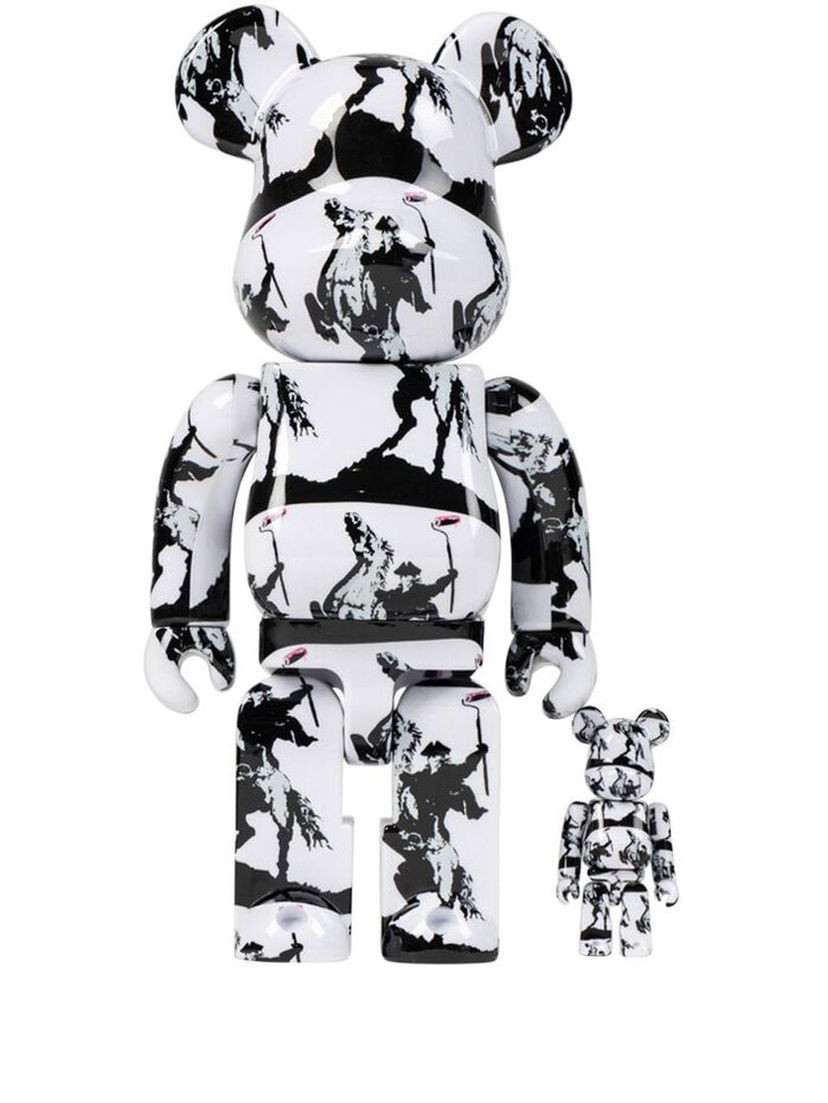 Колекційний Medicom Toy Brandalism Highwayman Be@rbrick collectibles "100% and 400%" - White чорний | MEDI006519105219